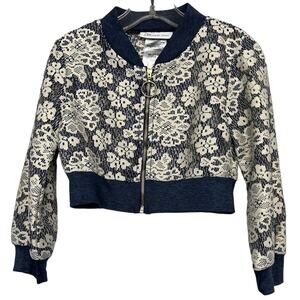 NEW! Bonnie Jean Kids Full Zip Lace Jacket Floral - 5